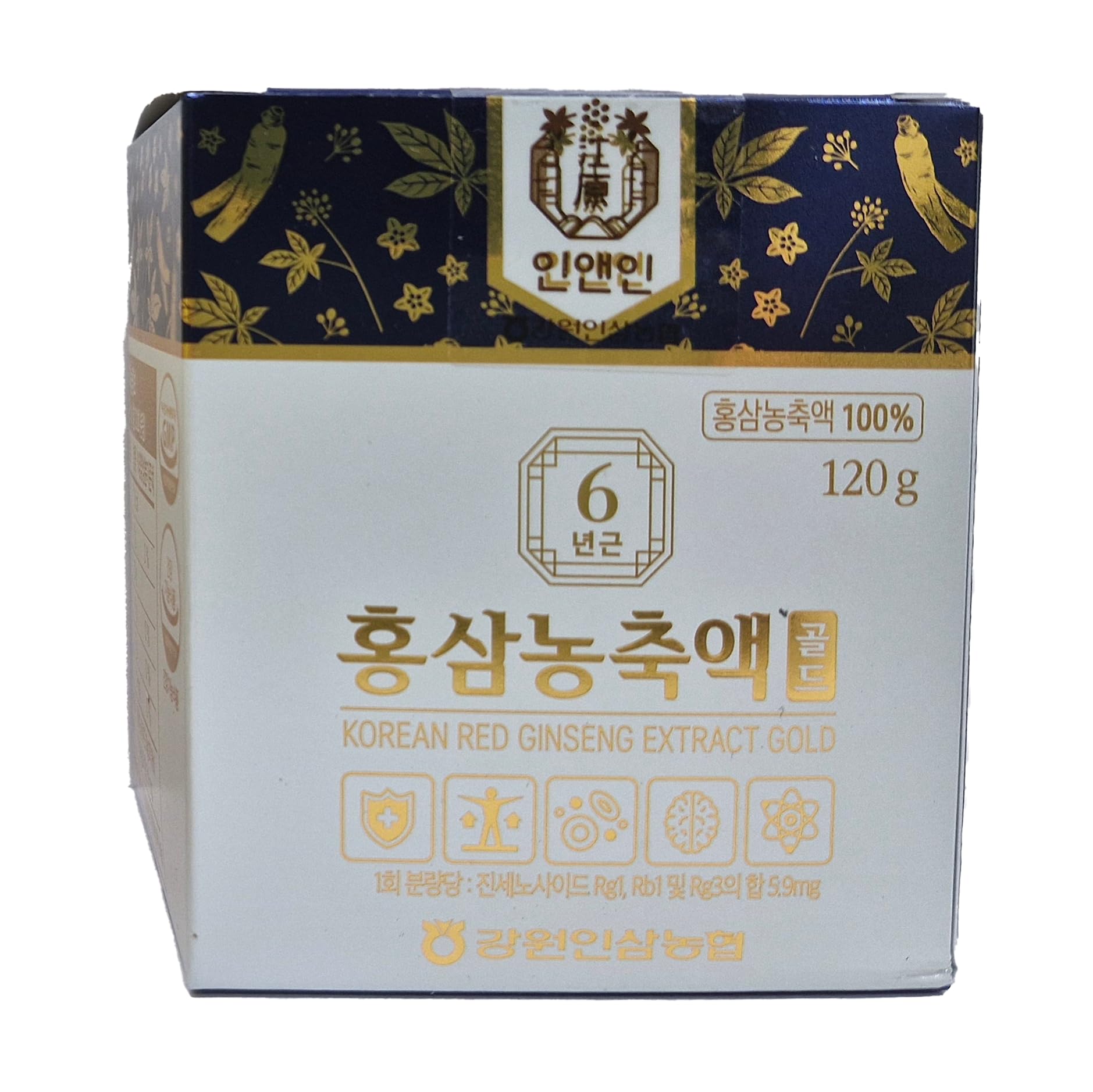 Gangwoninsam extracto ginseng rojo coreano oro para energía diaria