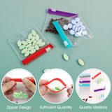 GAQWOK bolsa verde para pastillas con cierre, compacta y fácil de manejar