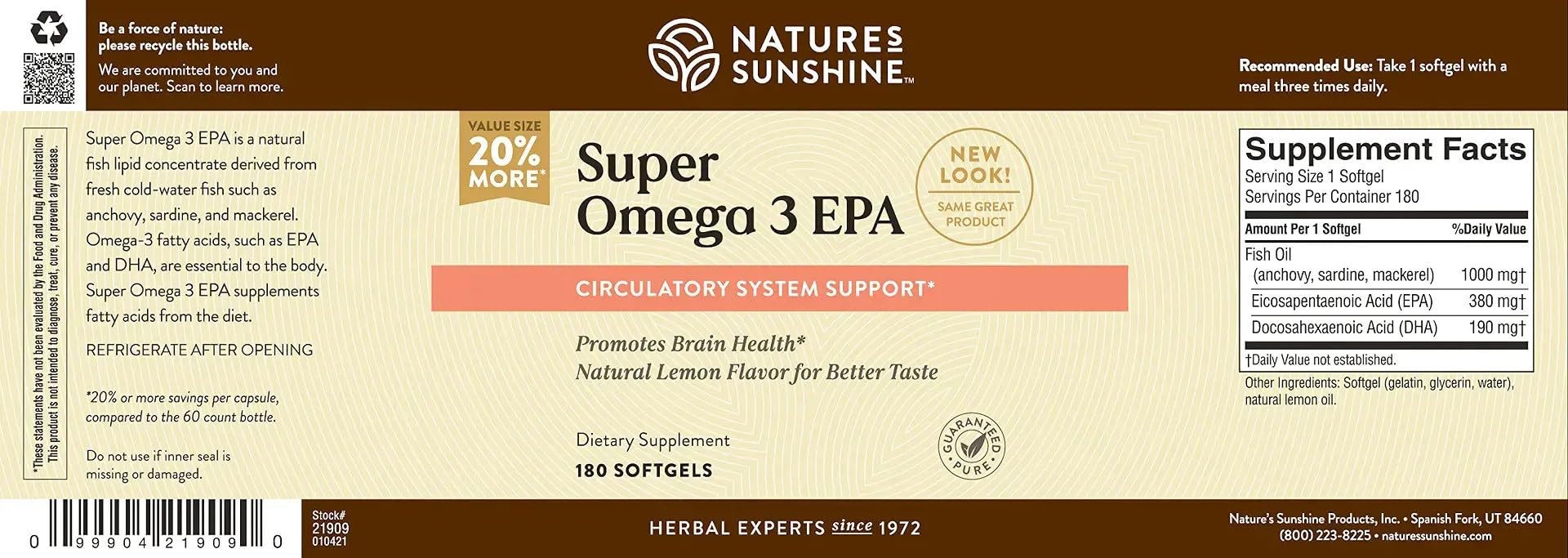 Garantía de calidad de Nature's Sunshine desde 1972.