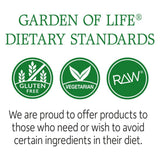Garden of Life Calcium Grow Bone, etiqueta de ingredientes, origen vegetal y sin OGM