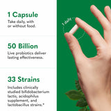 Garden of Life Colon Care, mezcla de 33 cepas probióticas para salud intestinal.
