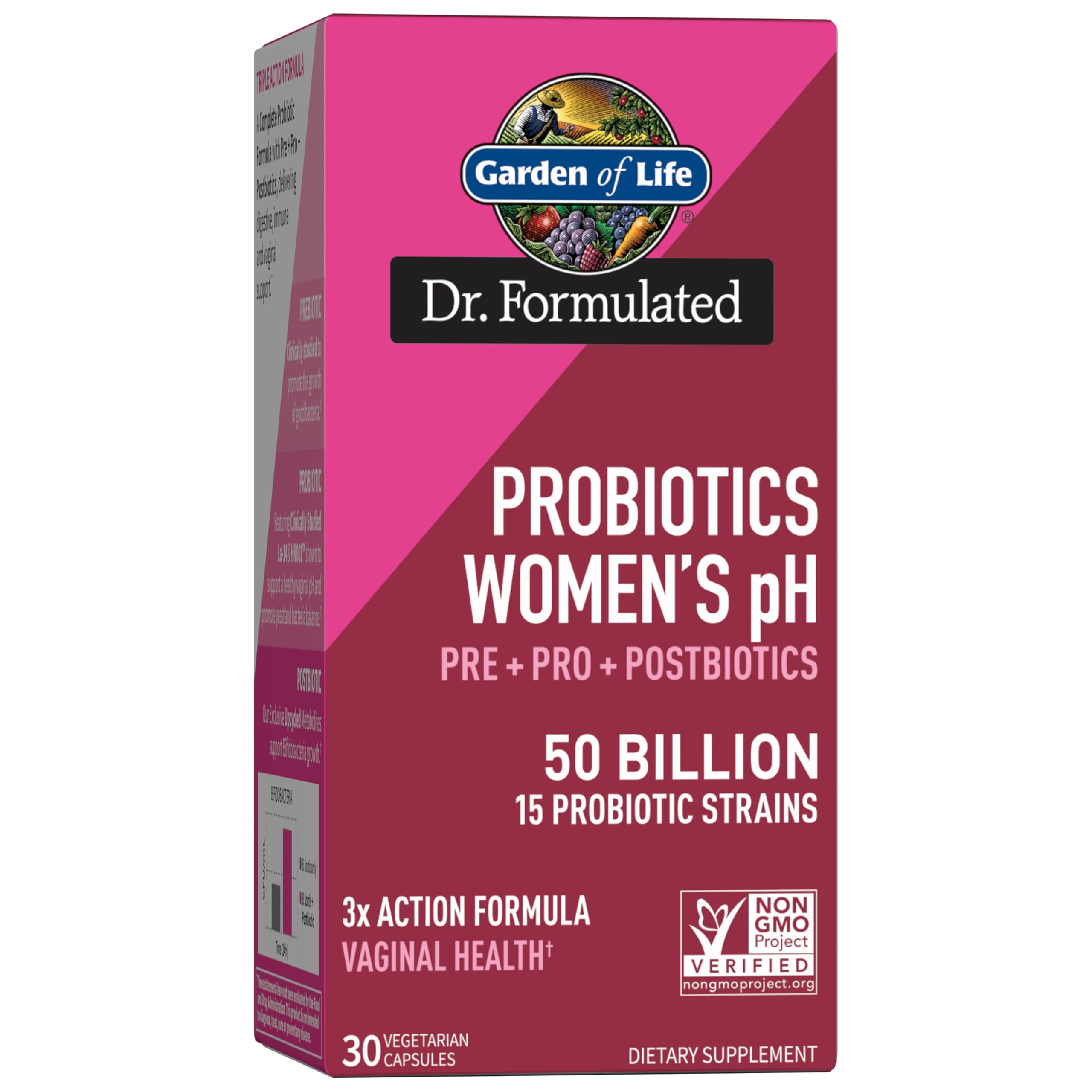 Garden of Life Dr Formulated cápsula diaria para mujeres, soporte digestivo.