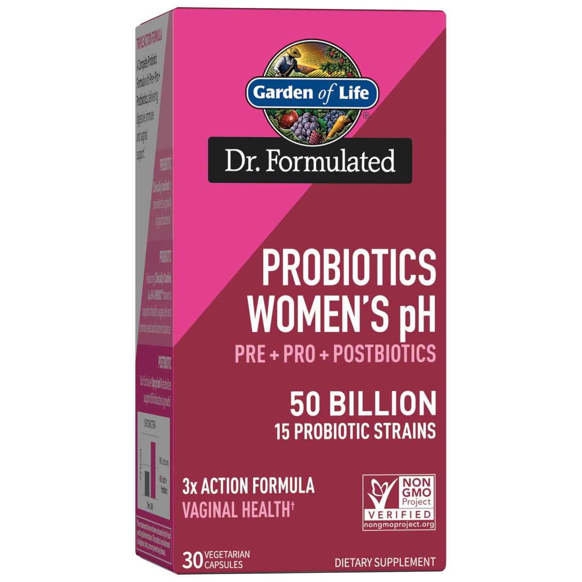 Garden of Life Dr Formulated cápsula diaria para mujeres, soporte digestivo.