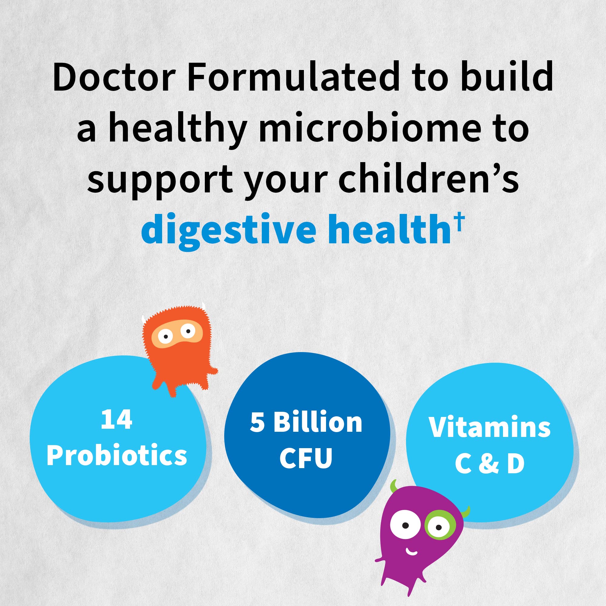 Garden of Life Kids+ 5 mil millones CFU y 14 cepas para el bienestar intestinal.