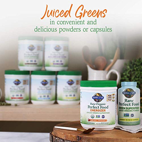 Garden of Life Energizer: libre de lactosa y apto para veganismo.