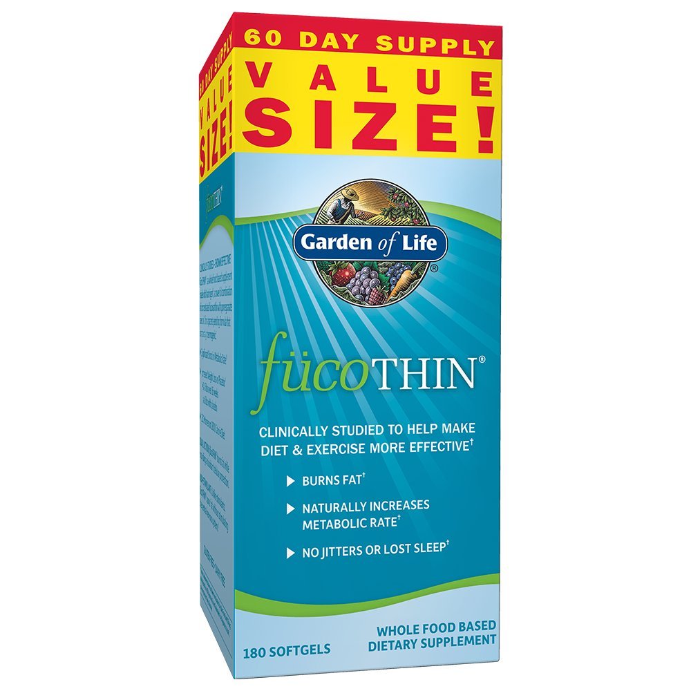 Garden of Life FucoThin: botella de cápsulas lista para consumo diario que apoya el metabolismo