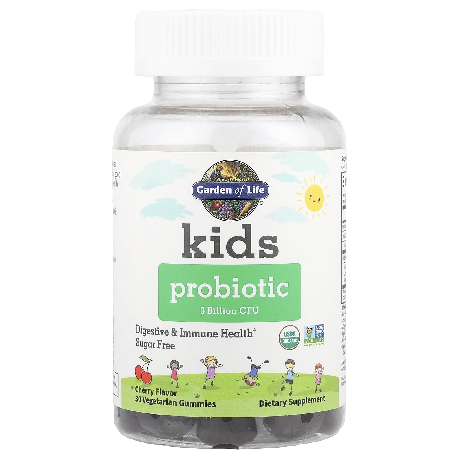 Garden of Life Kids Probiotic 3 mil millones CFU: cepas clínicas para niños