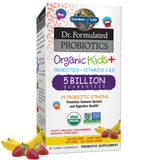 Garden of Life Kids+ sabor fresa platano, masticables para apoyar la salud intestinal.