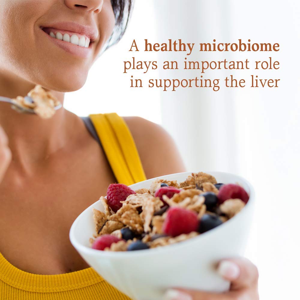 Etiqueta Garden of Life Liver Health+ resalta cepas probióticas