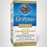 Garden of Life Omega-Zyme Ultra, enfoque enzimático único para apoyar la digestión en varias etapas.