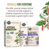Garden of Life Sleep Well certificaciones orgánicas y sin gluten