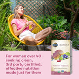 Garden of Life Organics Mujer 40+ vitaminas B12 para energía y metabolismo