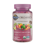 Garden of Life Organics Mujeres 40+ gummies en envase práctico para uso diario
