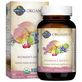 Garden of Life Organics Mujeres Multi: botella frontal con etiqueta orgánica para energía diaria.