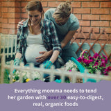 Garden of Life Organics Prenatal, botella clara para tragar con confianza.