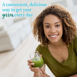 Garden of Life Perfect Food, etiqueta del envase destacando 45 superalimentos