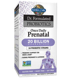Garden of Life tableta diaria de probióticos para apoyo digestivo durante el embarazo.