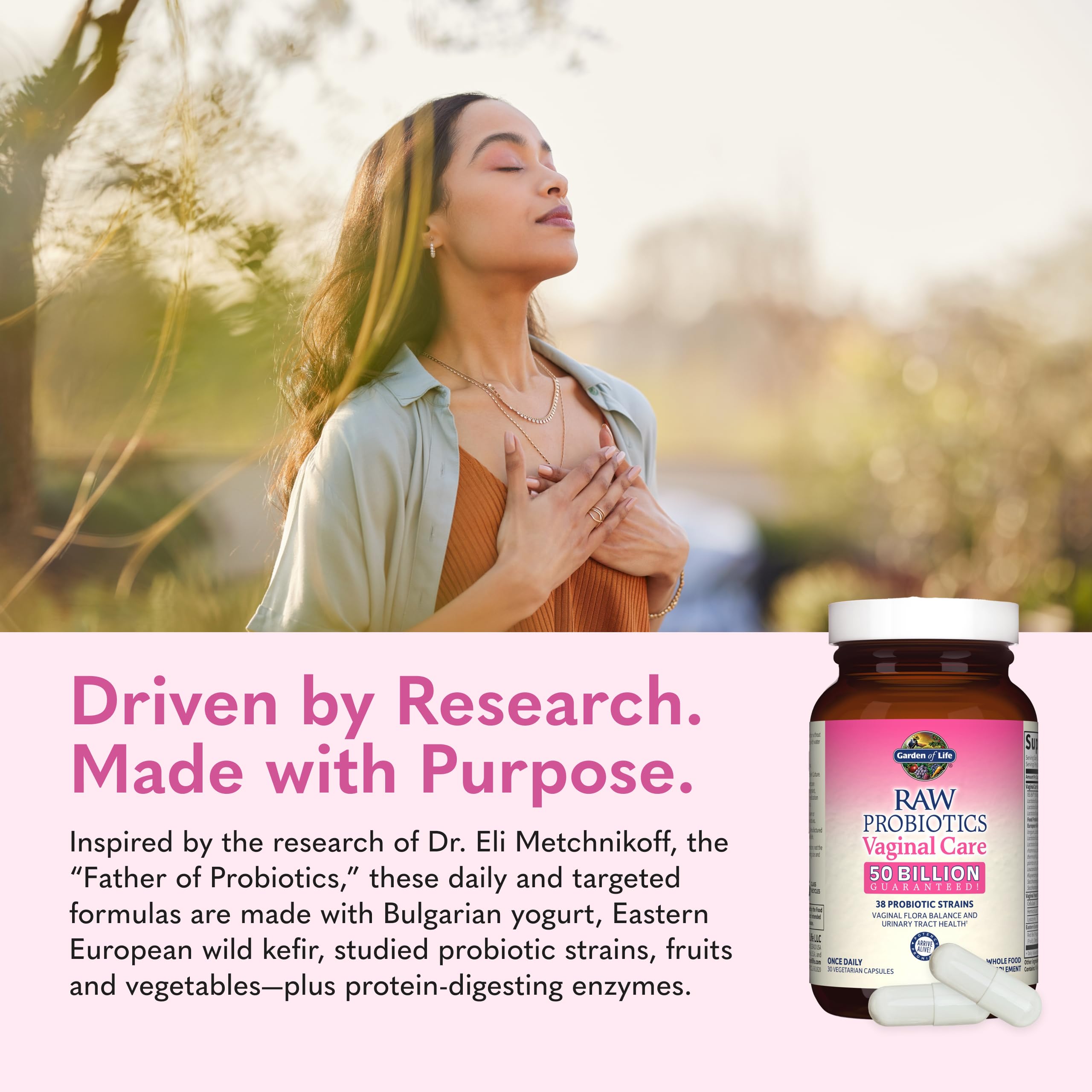 Garden of Life probióticos: sin gluten y sin soja para dietas sensibles