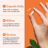 Garden of Life Probiotics digestión equilibrada con 30 mil millones de CFU.