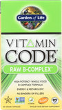 Garden of Life Raw B Complex, botella, energía sostenida para el día