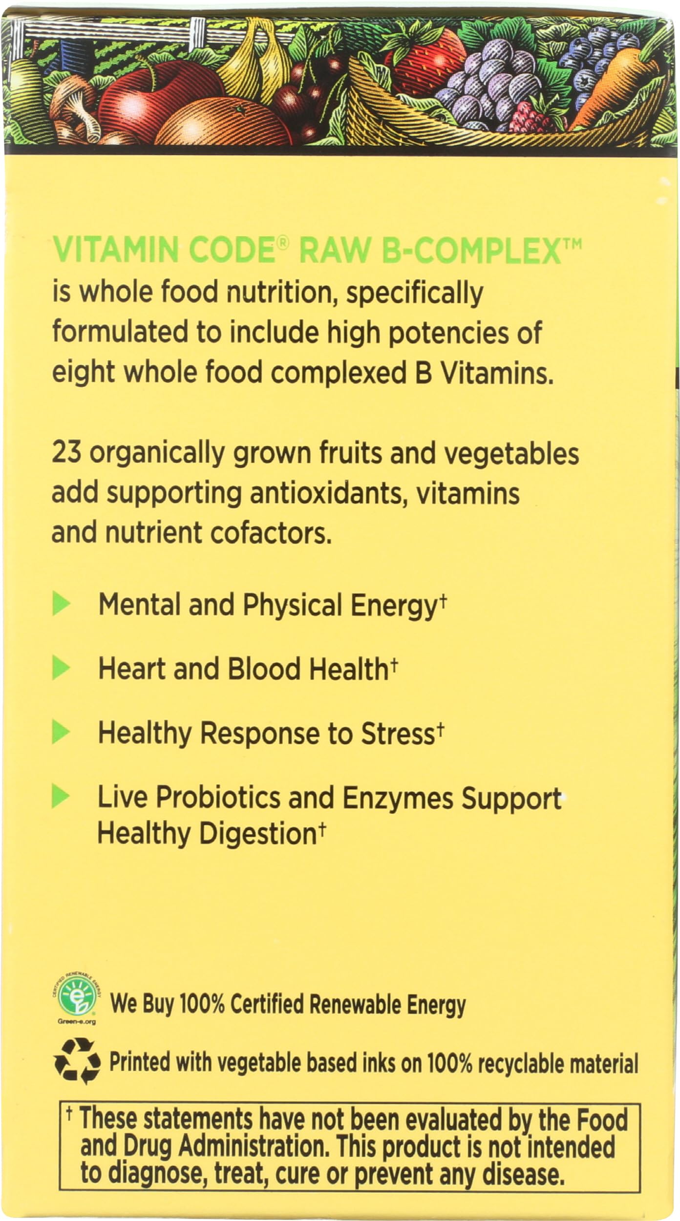 Garden of Life Raw B Complex, capsulas listas para uso diario
