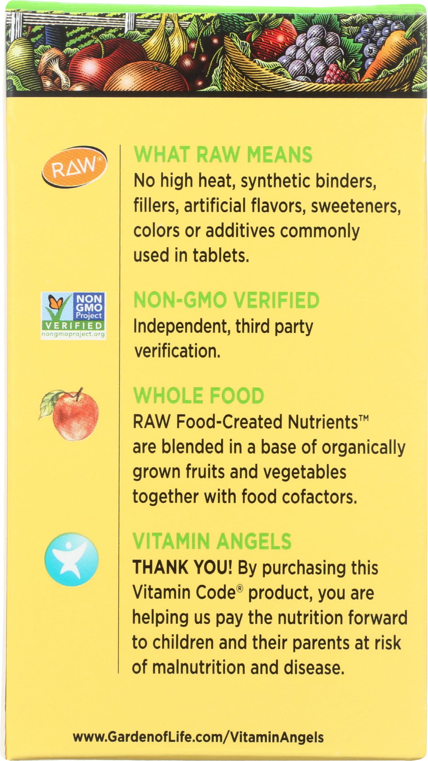 Garden of Life Raw B Complex, etiqueta con información clara de vitaminas