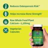 Garden of Life Raw Calcium, etiqueta detallada con información de nutrientes.