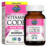 Garden of Life RAW ONE para mujeres, cápsula diaria, apoyo a energía sostenida.