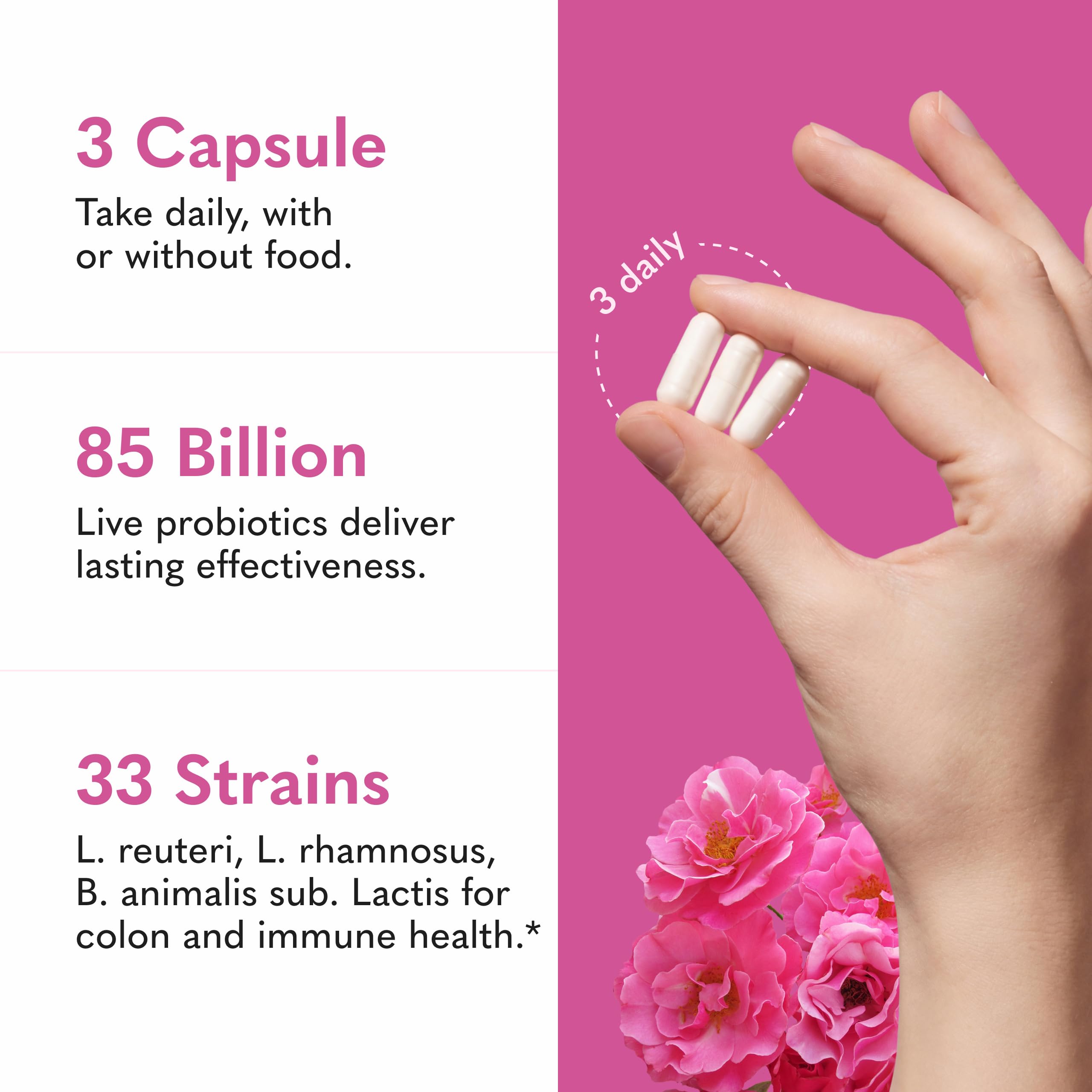 Garden of Life Raw Probióticos Mujeres 50 y Más Sabias: interior de envase con múltiples cepas