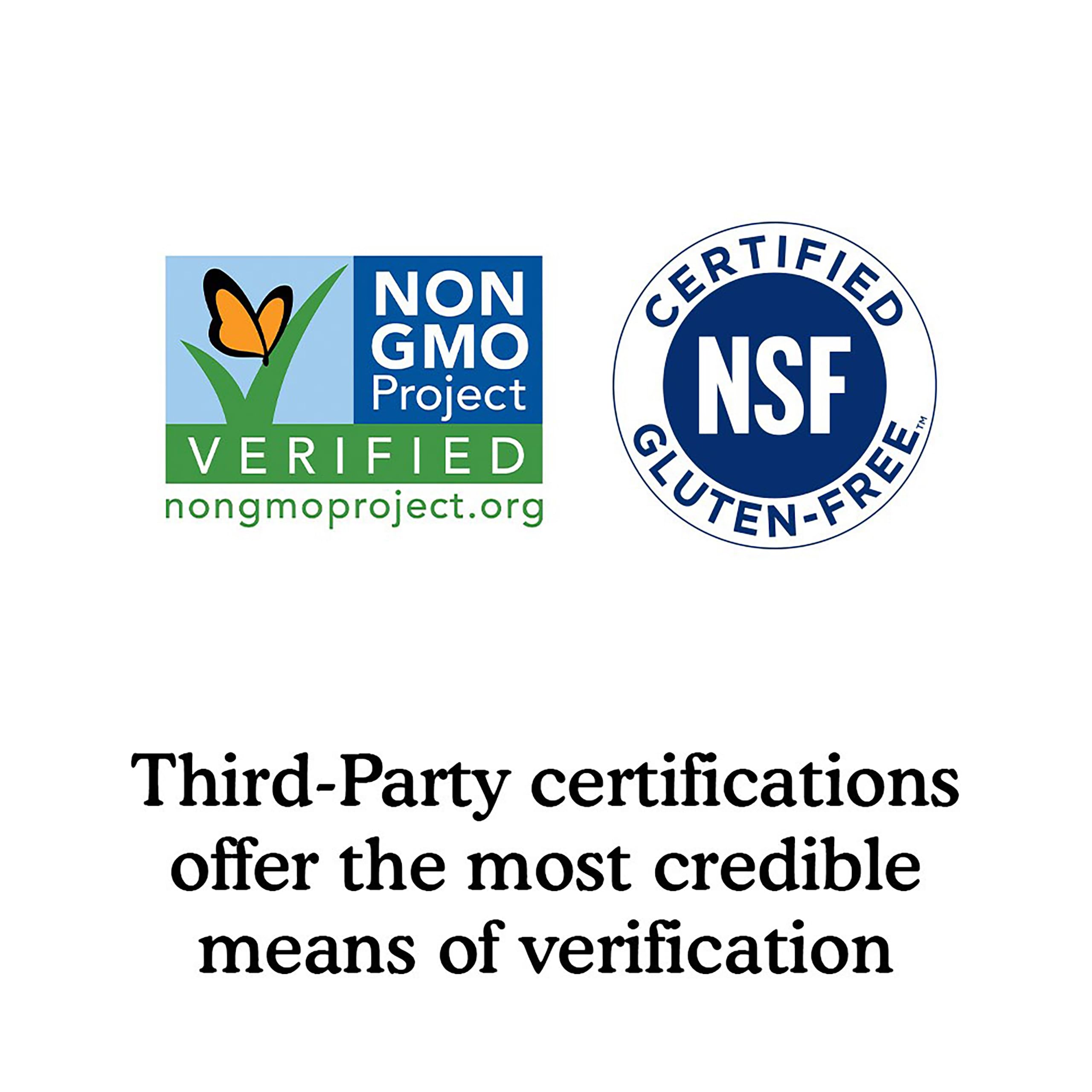 Producto no-GMO y sin rellenos artificiales para confianza del usuario