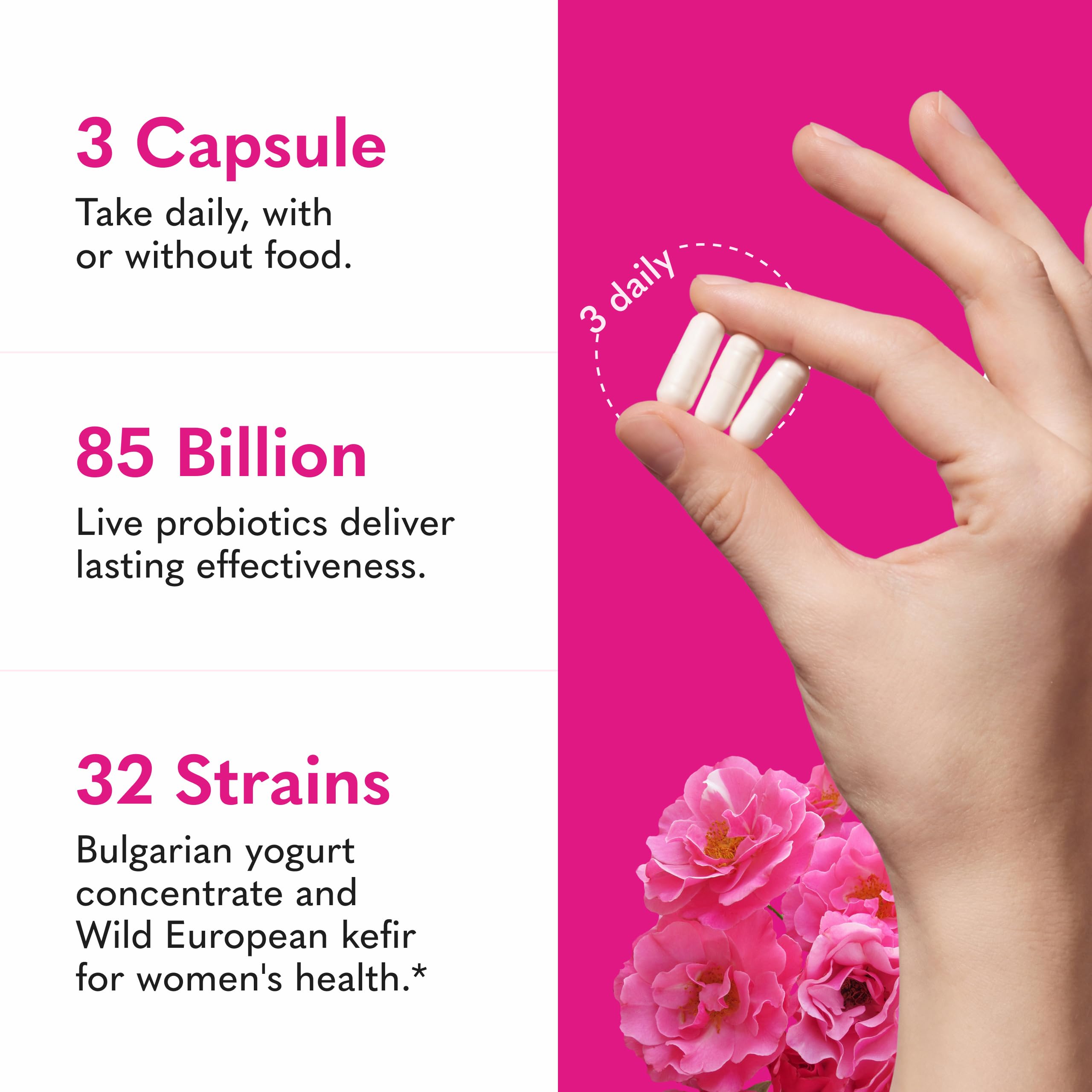 Garden of Life Raw Probiotics Women etiqueta sin modificación genética.