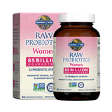 Garden of Life Raw Probiotics Women frasco frontal, uso diario.