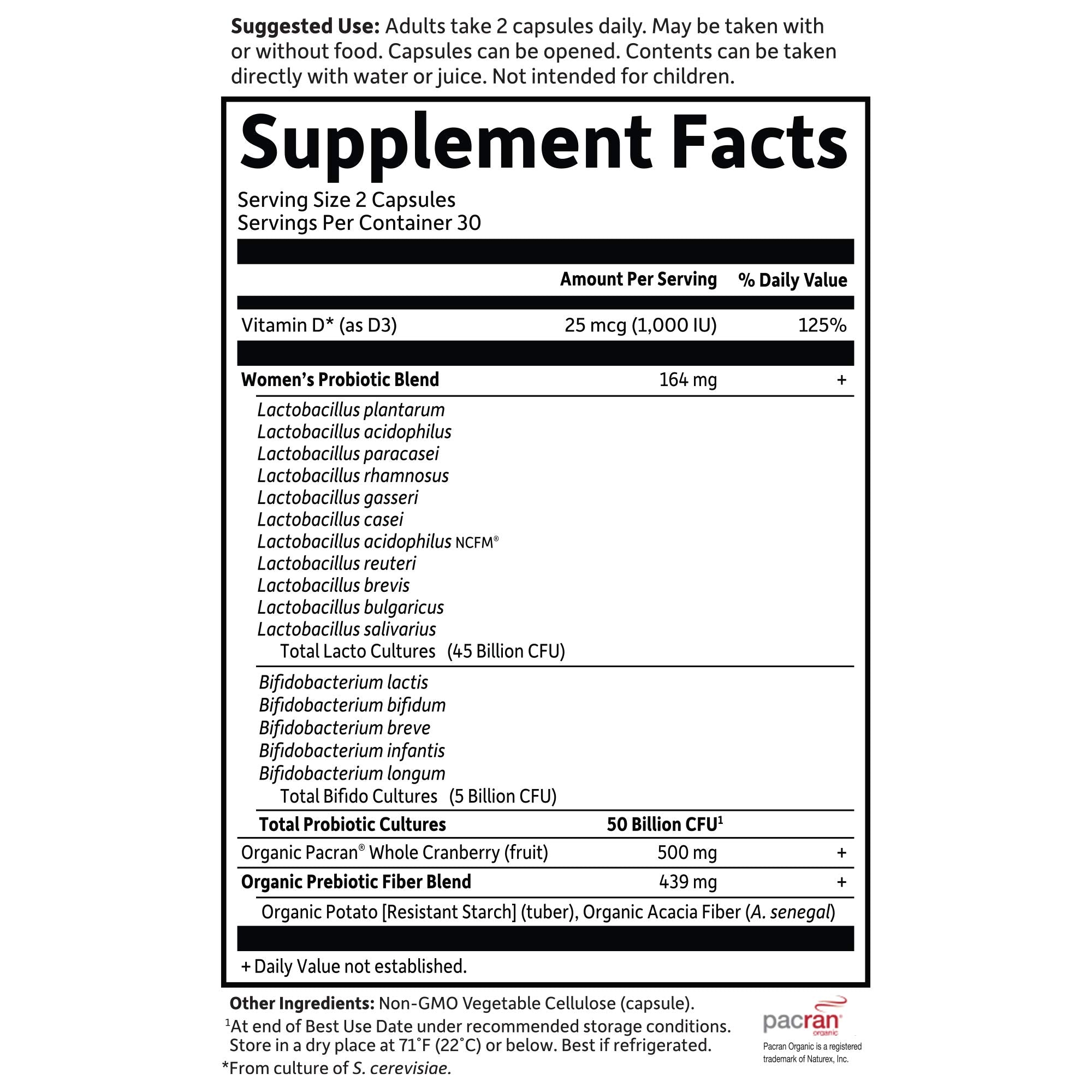 Garden of Life Urinary Tract+ – ingredientes orgánicos y probióticos para bienestar general.