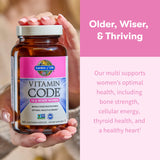 Garden of Life Vitamin Code 50+ CoQ10 y vitaminas clave: energía sostenida.