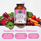 Garden of Life Vitamin Code 50+ Frutas y vegetales deshidratados: antioxidantes naturales.