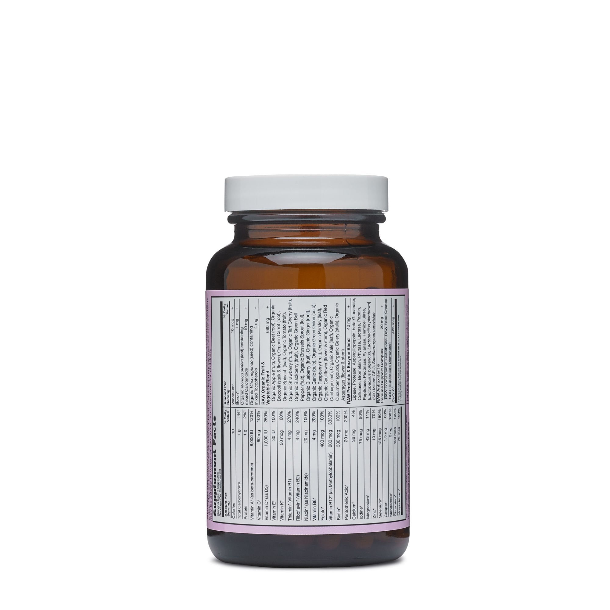 Garden of Life Vitamin Code 50 Wiser para mujeres, cápsulas visibles: rutina matutina práctica