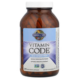 Garden of Life Vitamin Code 50 y Wiser, etiqueta con ingredientes de origen vegetal.