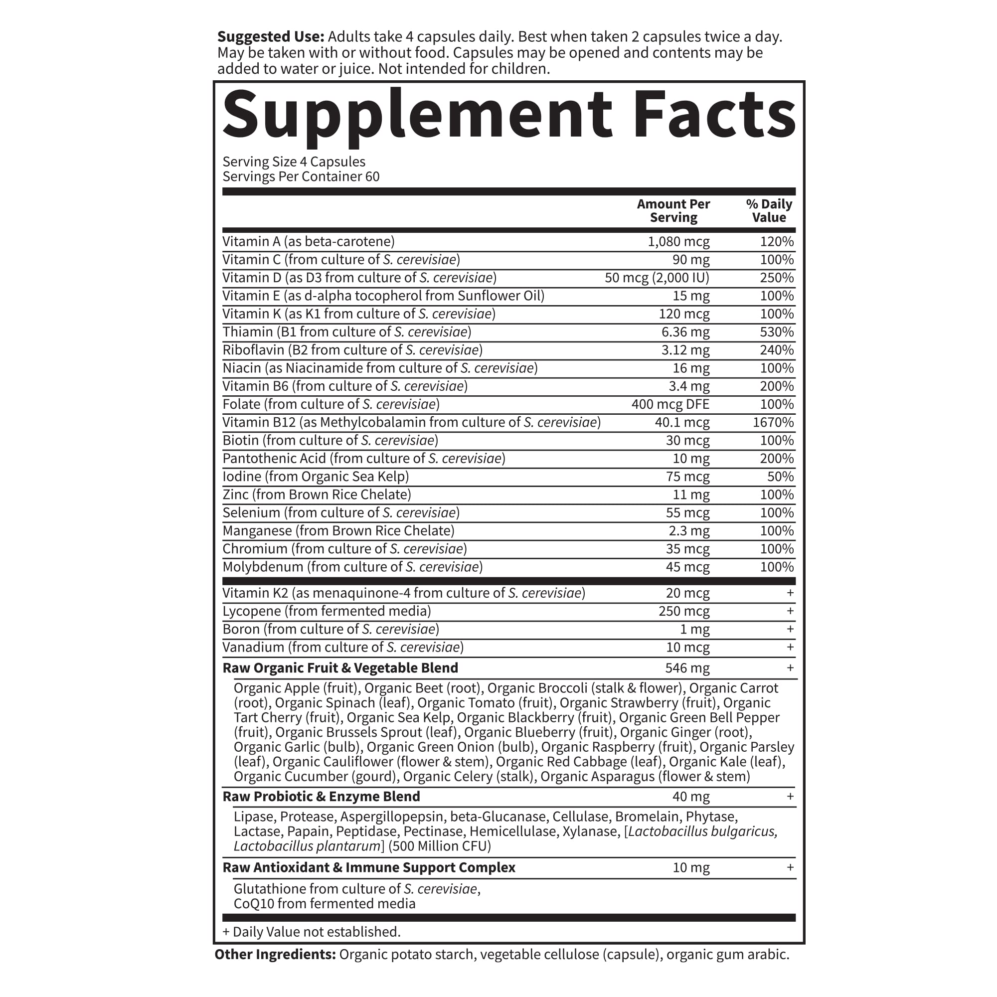 Garden of Life Vitamin Code 50 y Wiser, vitaminas B para apoyo cognitivo.