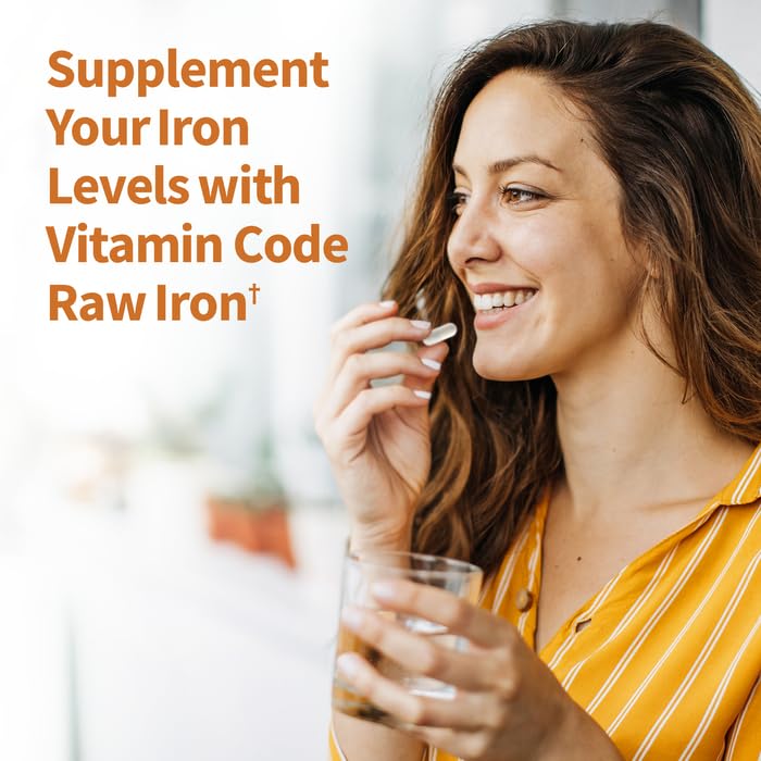 Garden of Life Vitamin Code RAW Hierro con 23 frutas y verduras RAW.