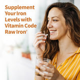 Garden of Life Vitamin Code RAW Hierro con 23 frutas y verduras RAW.