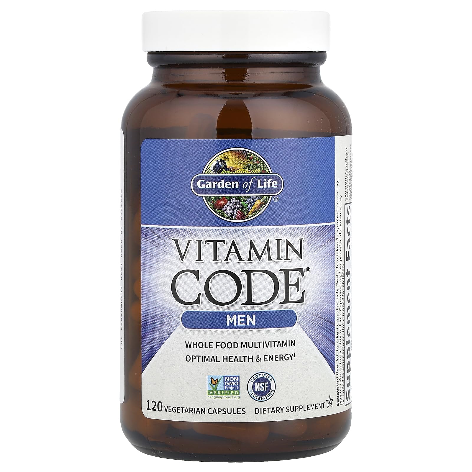 Garden of Life Vitamin Code para hombres, probióticos en cápsulas, apoyo digestivo