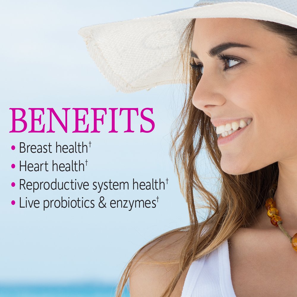 Garden of Life Vitamin Code Mujeres, etiqueta clara que resalta nutrientes clave para mujeres activas.