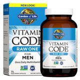 Garden of Life RAW ONE para hombres: botella con multivitamínico diario para energía