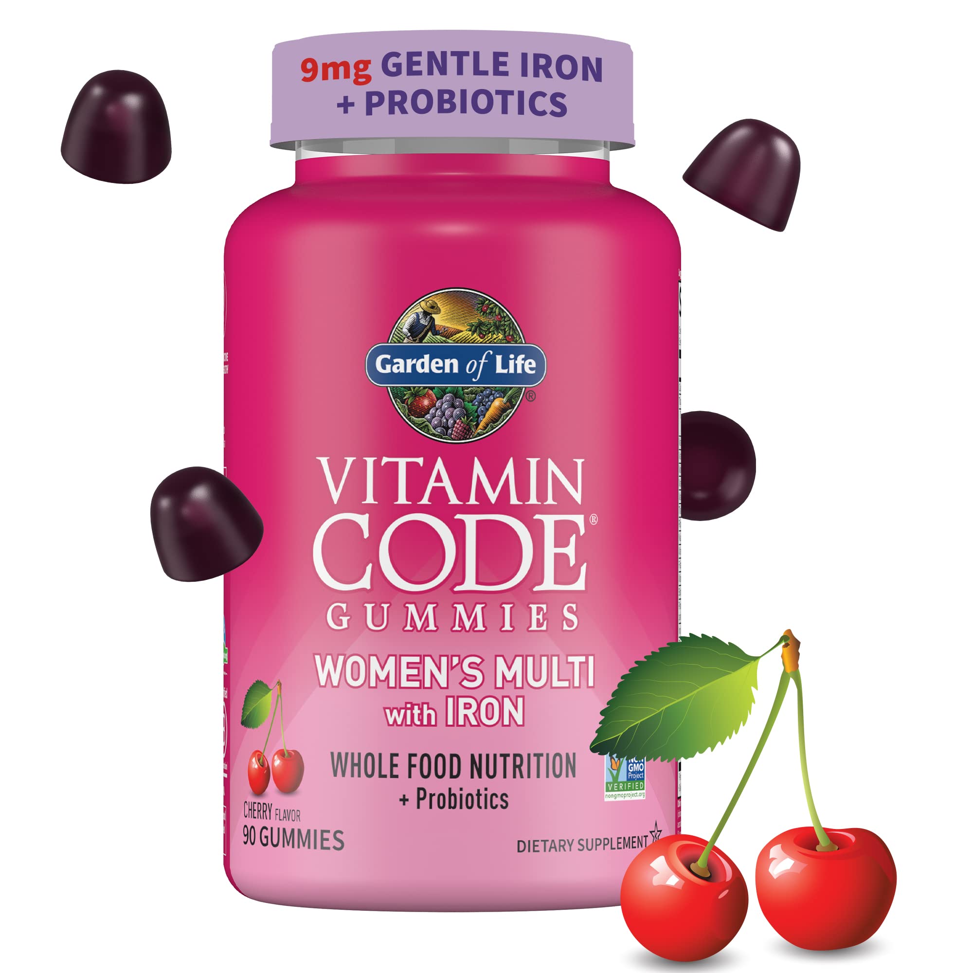 Gomitas Vitamin Code de Garden of Life con sabor a cereza en envase práctico