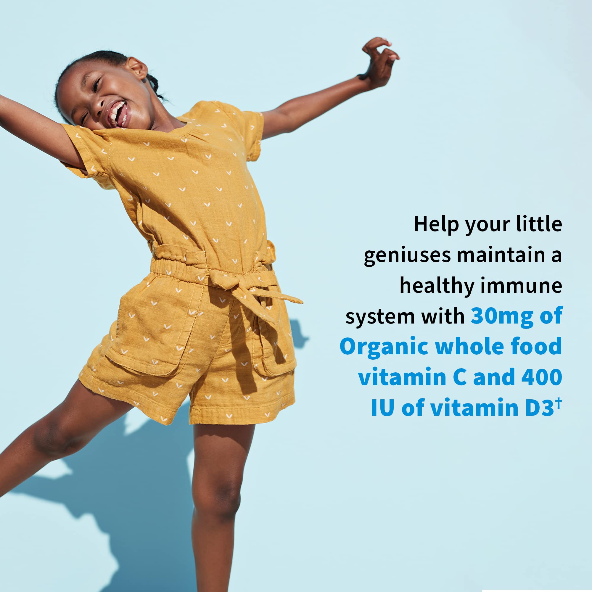 Garden of Life Vitaminas C y D para niños, refuerza la respuesta natural