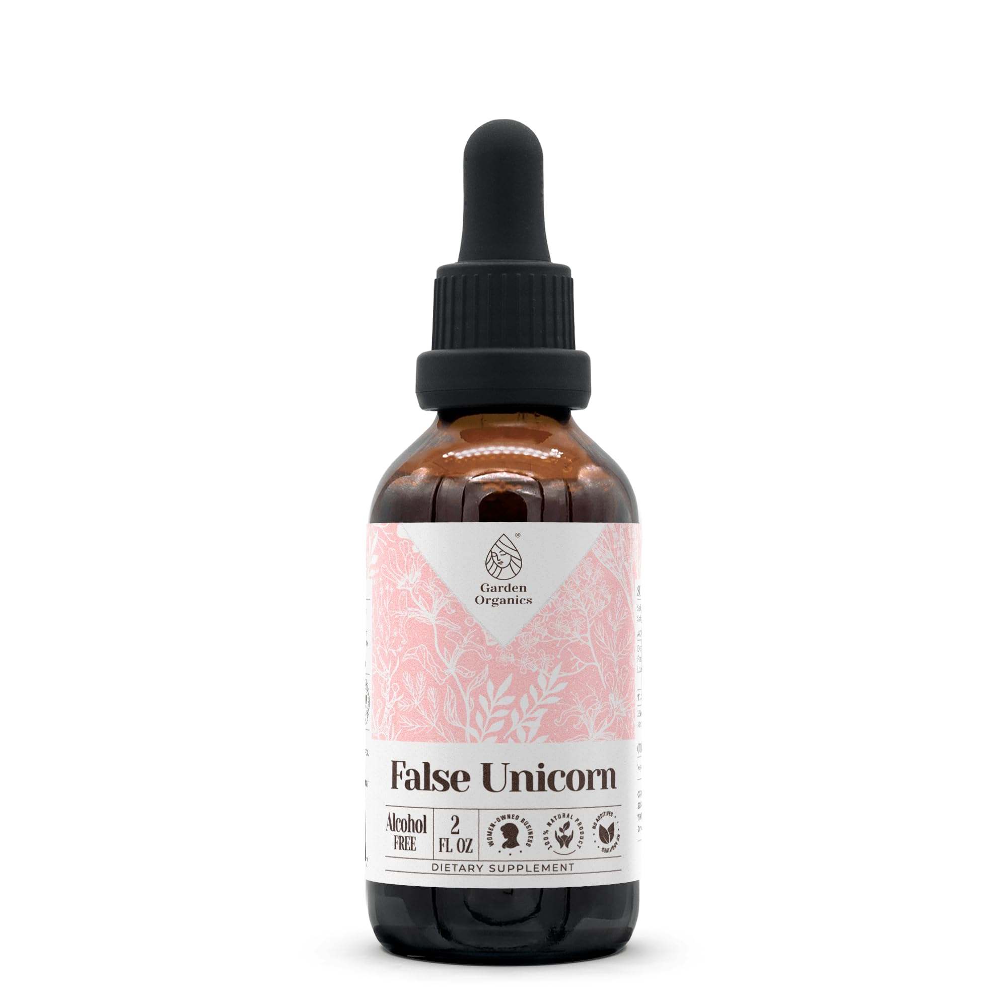 Garden Organics False Unicorn: botella 59 ml para uso diario y apoyo general.