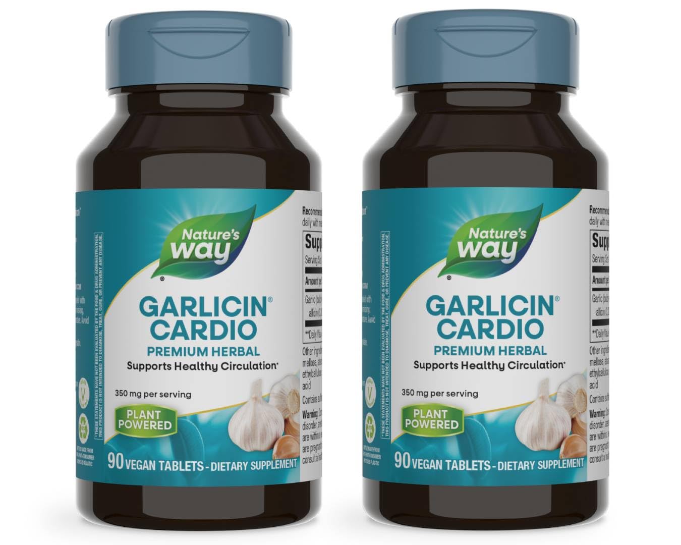Nature’s Way Garlicin Cardio: tabletas en blíster para apoyo a la circulación