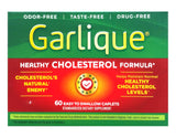 Garlique tabletas en dorso de la caja, descripción clara para compra informada.