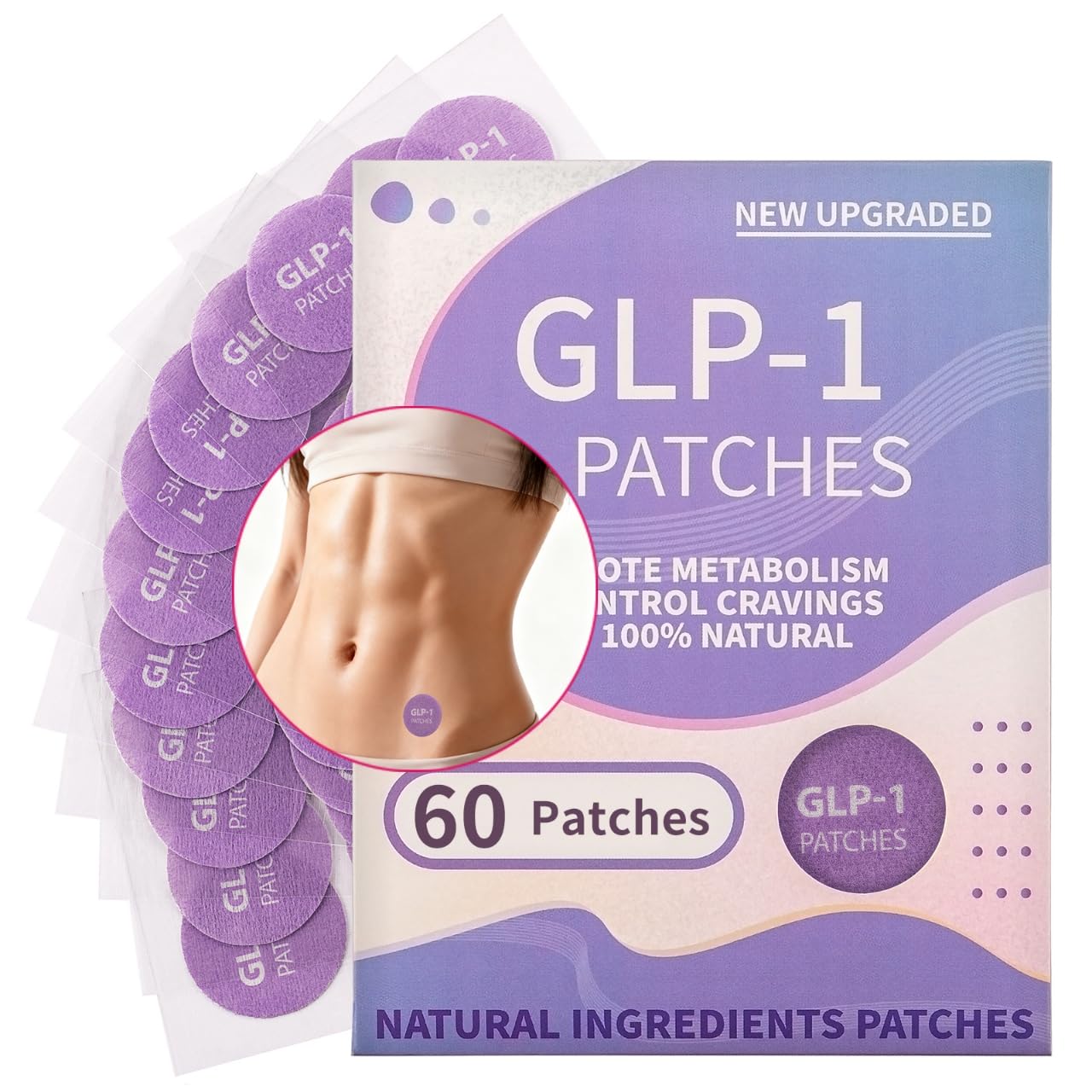 Garuluuuu GLP1 parches en el cuello para uso diario y comodidad discreta.