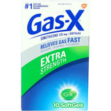 Gas-X: cápsulas blandas de dosis extra para alivio rápido de gases.